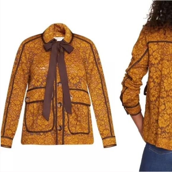 Veronica Beard Coppola Floral Lace Jacket 4 NWT - Picture 3 of 14